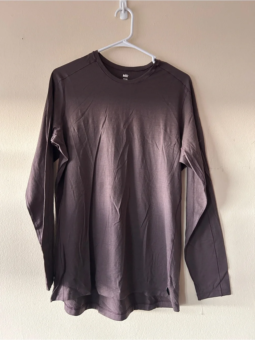 Purple REI merino wool baselayer top and bottom - Picture 8 of 10